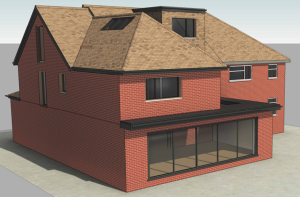 Loft conversion & internal alteration 3D render