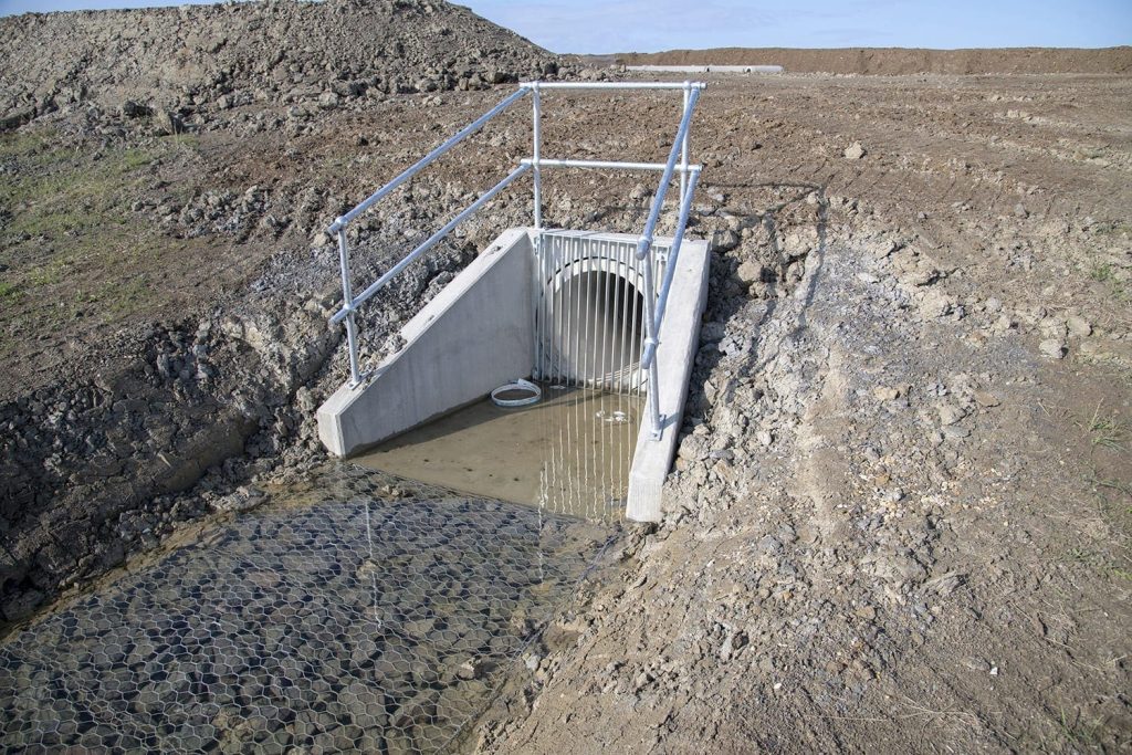 An example of civil engineering work, drainage structurally designed by Bolt Structures