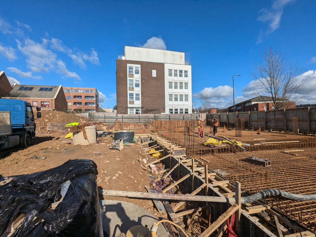 6 Story apartment new build